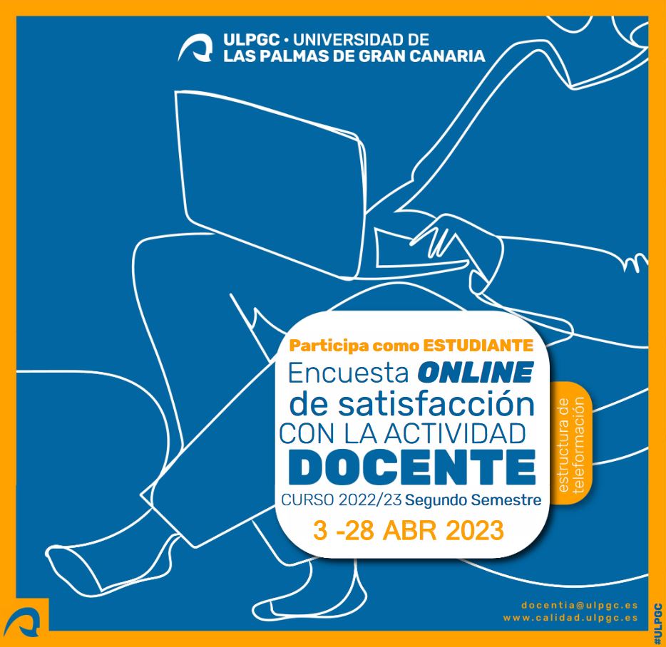 Cartel del folleto informativo del proceso de encuesta del estudiantado